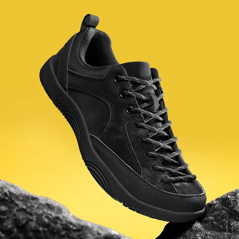 أحذية المشي لمسافات طويلة في الهواء الطلق واسعة اصبع القدم للأزواج بمقاسات كبيرة أحذية تسلق مقاومة للانزلاق أحذية رياضية مريحة للتخييم #6