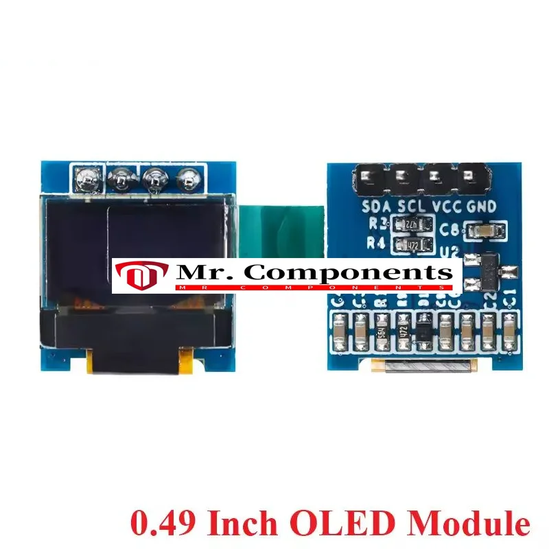 1 шт. 0,49-дюймовый OLED-дисплей ЖК-модуль белого экрана 0,49 дюйма 64x32 I2C IIC интерфейс SSD1306 драйвер для Arduino AVR STM32 в наличии 1 шт. 0,49-дюймовый OLED-дисплей ЖК-модуль белого экрана 0,49 дюйма 64x32 I2C IIC интерфейс SSD1306 драйвер для Arduino AVR STM32 в наличии