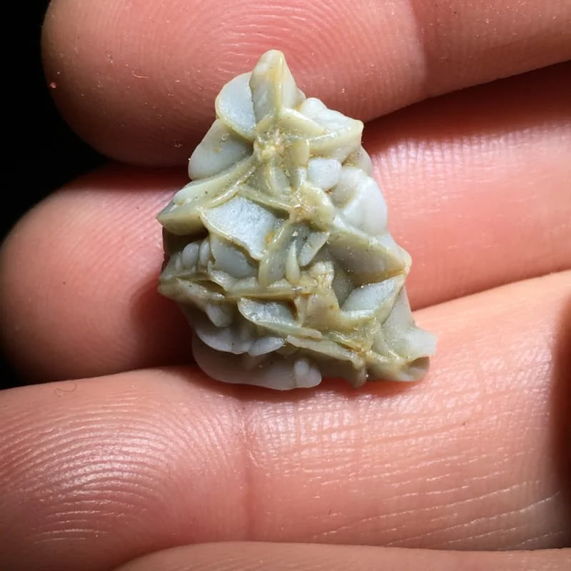 Natural Alxa Gobi Stone Agate original Jade Select a single Mongolian vein stone Strange and beautiful stone view 4