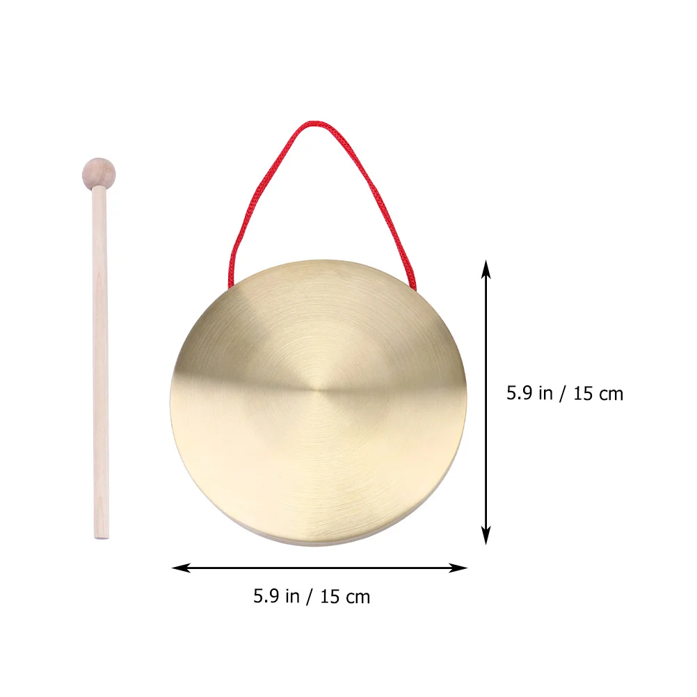 

2 Sets Gongshou Instrument Hand Kids Musical Instruments Copper Chinese Percussion Style Child