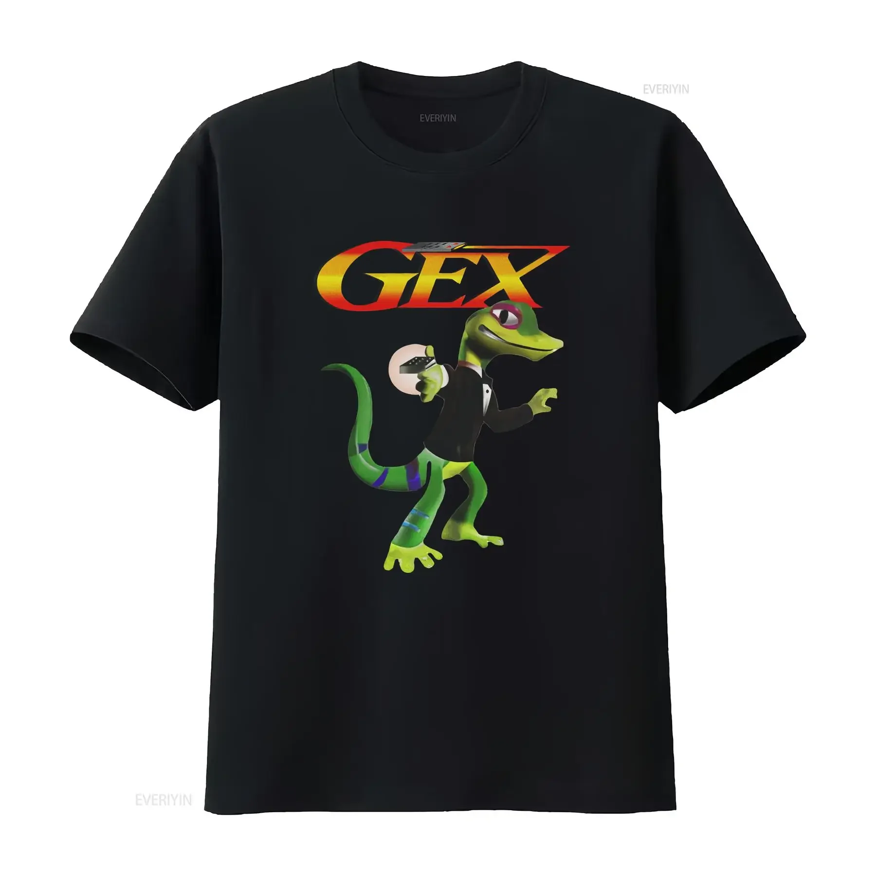 Gecko Game T Shirt Ps1 Classic Gaming Retro Action Adventure vintage Washed streetwear designer clothes fashion Stretched