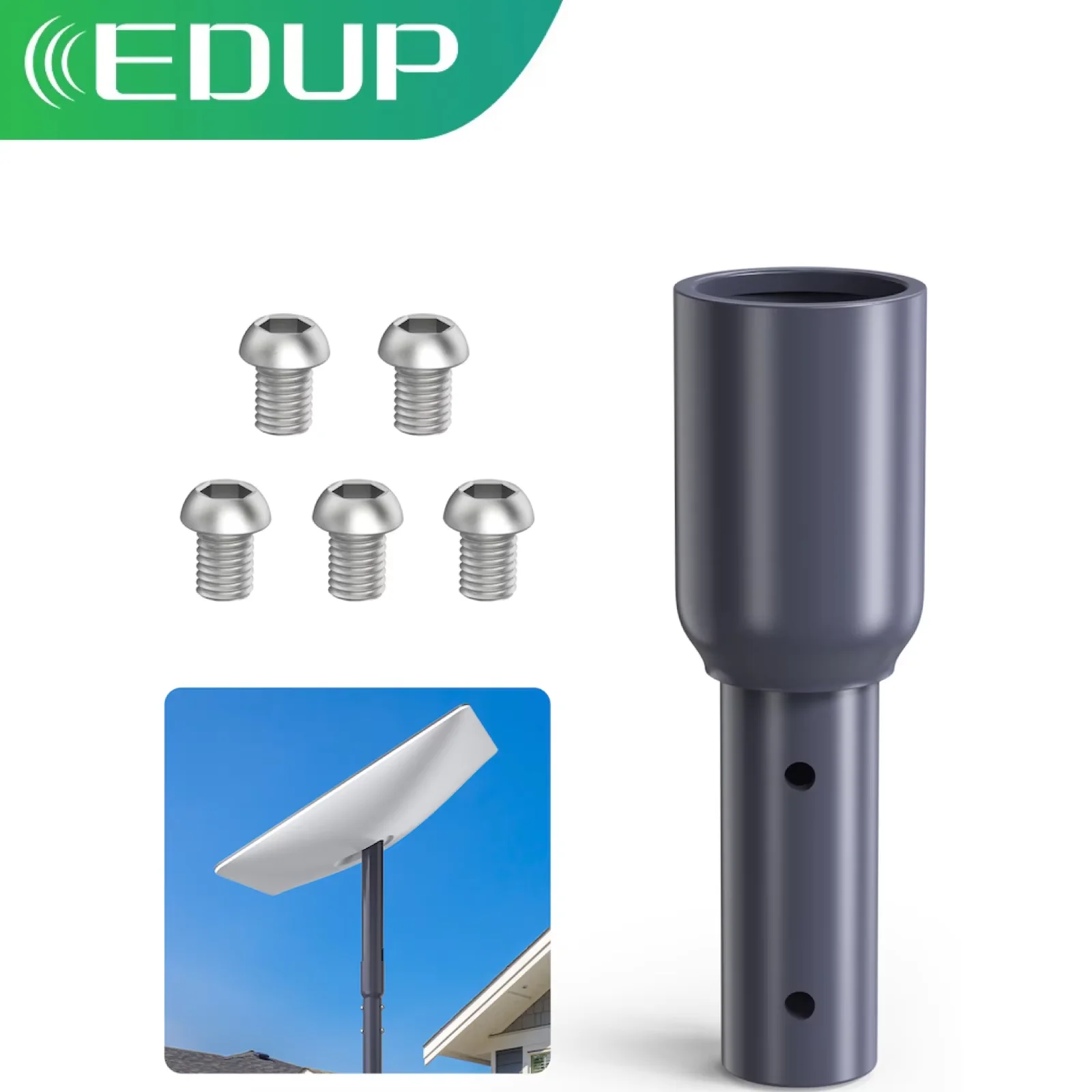 

EDUP SK0010 Starlink Roof Dedicated Adapter (Single Adapter) Mounting Pipe Adapter Seamless Connectivity Secure Installation