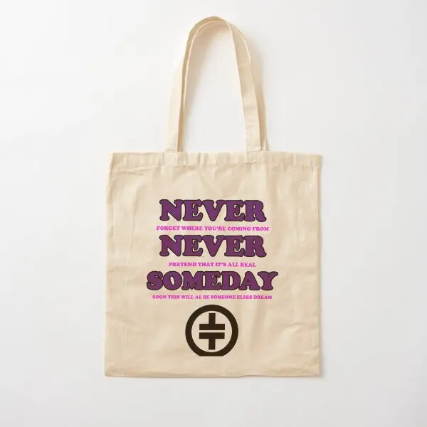 Take That Never Forget Cotton  Canvas Bag Tote Handbag Shopper Designer Printed Foldable Grocery Fashion Casual Shoulder Bag