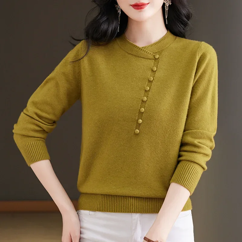 

New Women's Knitting Pullover Sweater Autumn/Winter Korean Version Top Fashion Long Sleeve Ladies Jumper Sweater JJ382