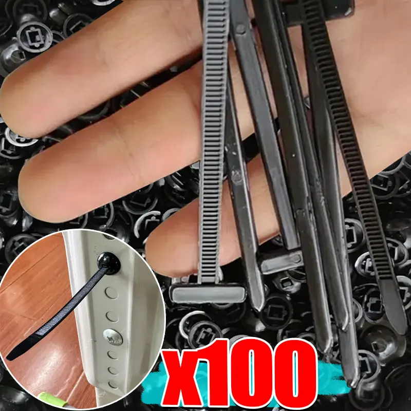 

500/2 шт. нейлоновые кабельные стяжки, пряжка, автомобильный крепежный винт, сменный зажим, автомобильные крылья, багажник, защита двигателя, панель, инструменты для управления проводом