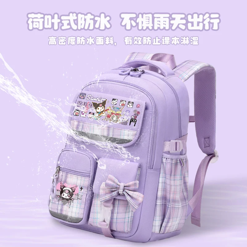 2024 new fashion school bag printed, large-capacity lovely girls school backpack 3-6 grade school backpack to send 38 sets