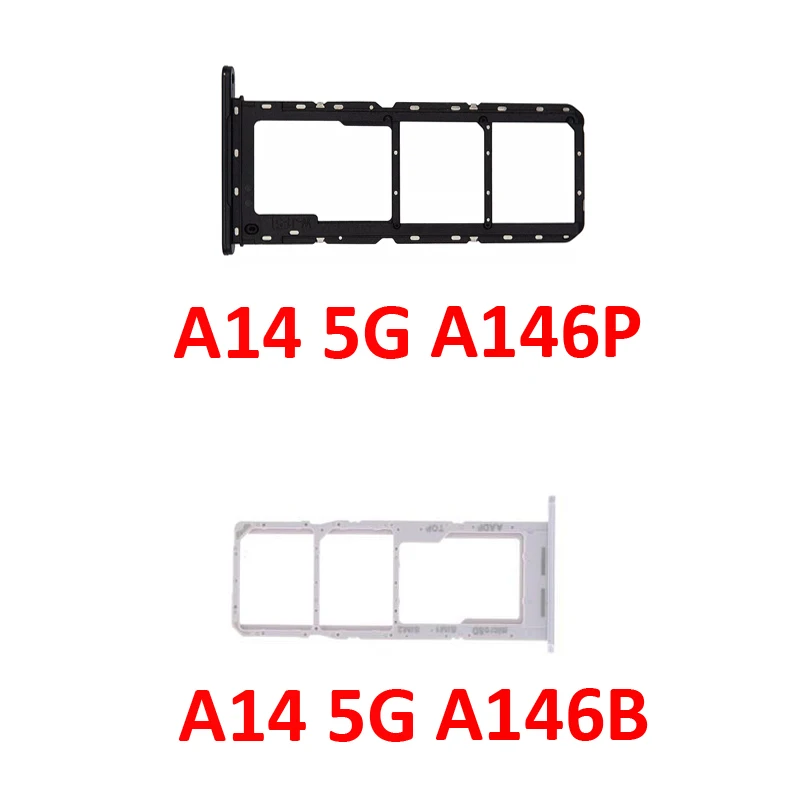 Phone Sim Card Tray For Samsung Galaxy A14 5G A146B A146P A146U New SIM Chip Micro SD Slot Pocket Adapter Holder For A14 5G A146