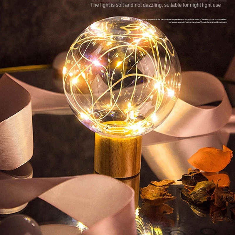 Novelty Romantic Night Light Starry Sky Light Girls Birthday Gift USB Powered Bedside Table Lamp Bedroom Decor Ambient Light