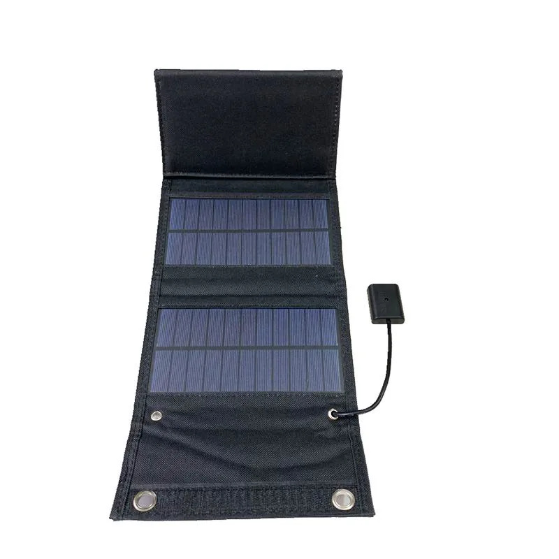 70W Foldable USB 5V Solar Panel Power Bank Portable Waterproof Solar Panel Charger Outdoor Mobile Phone Power for Camping Hiking