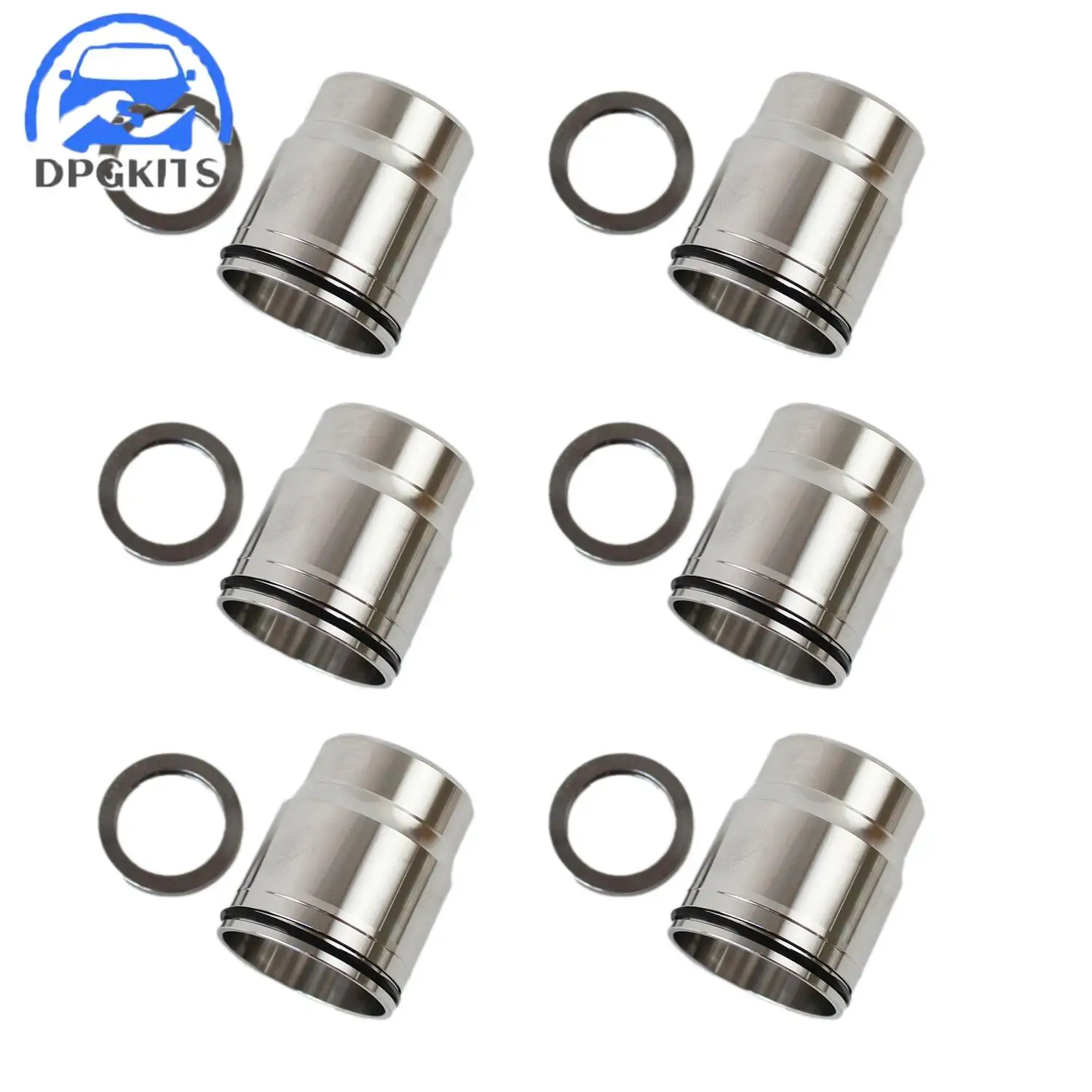 

DPGKITS 6 шт. комплект втулок для форсунок, чашка, трубка, инжектор с уплотнением Cummins ISX, одиночная камера, высокое качество, запасная часть для вторичного рынка