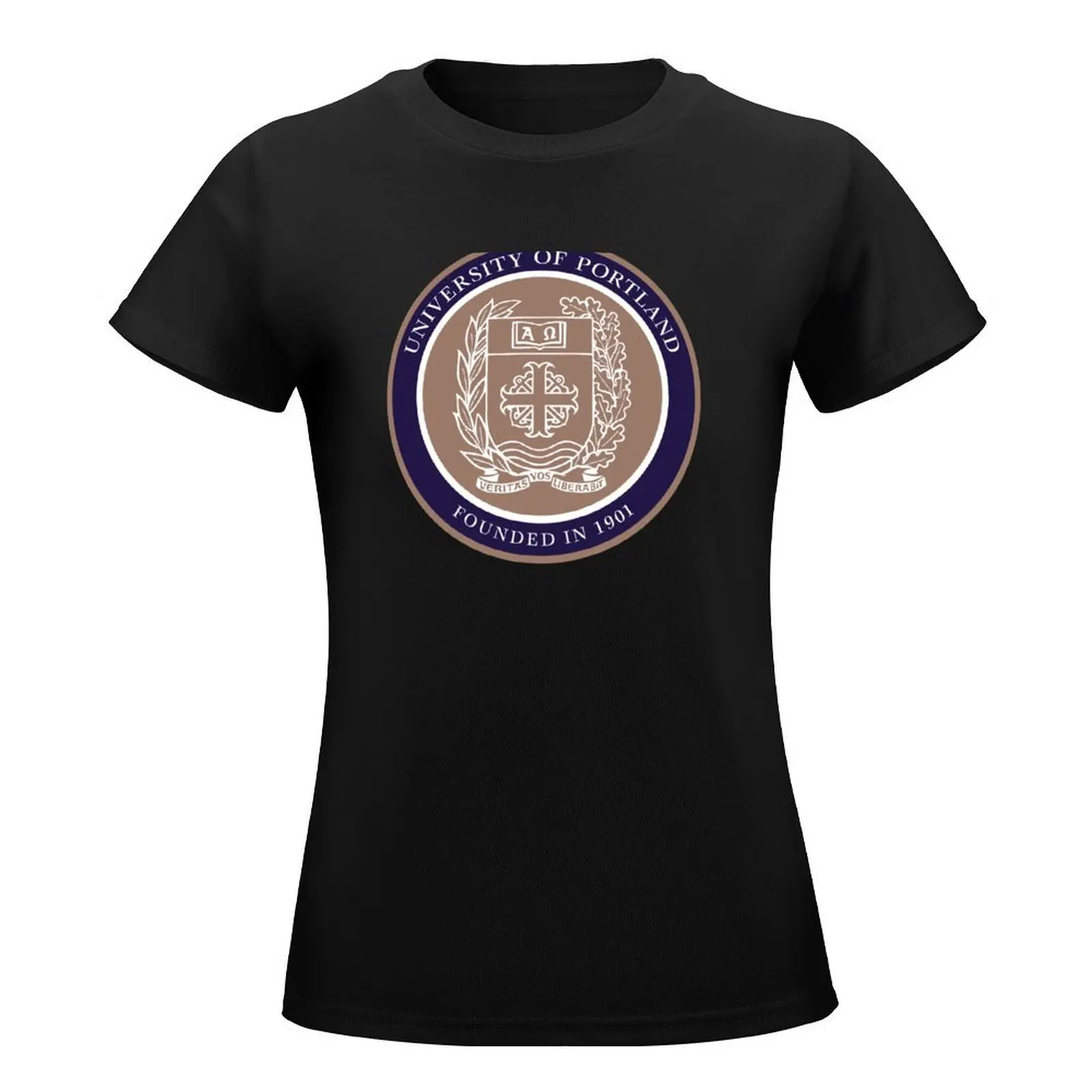 University of Portland seal T-Shirt vintage clothes animal print shirt for girls Female clothing Blouse Womens graphic t shirts