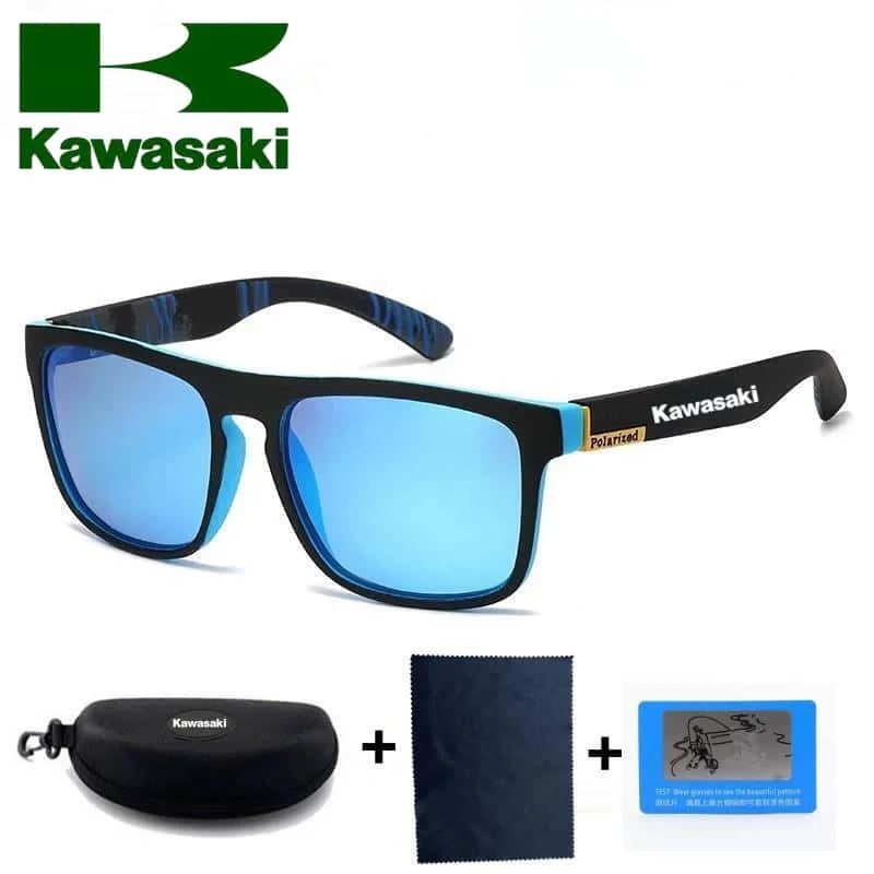 Neue Kawasaki polarisierte Angel-Sonnenbrille für Männer und Frauen, zum Fahren, Wandern, Sonnenbrille, Angeln, blendfreie UV400-Brille