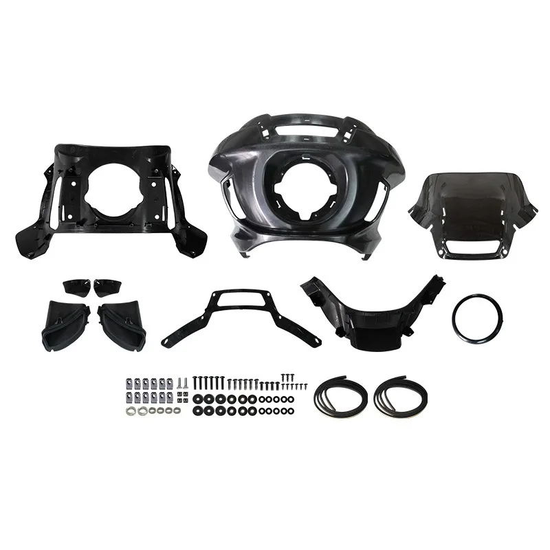 Motorcycle Modifications for Harley Lowe ST Hoods Lampshades 24 Matte Black