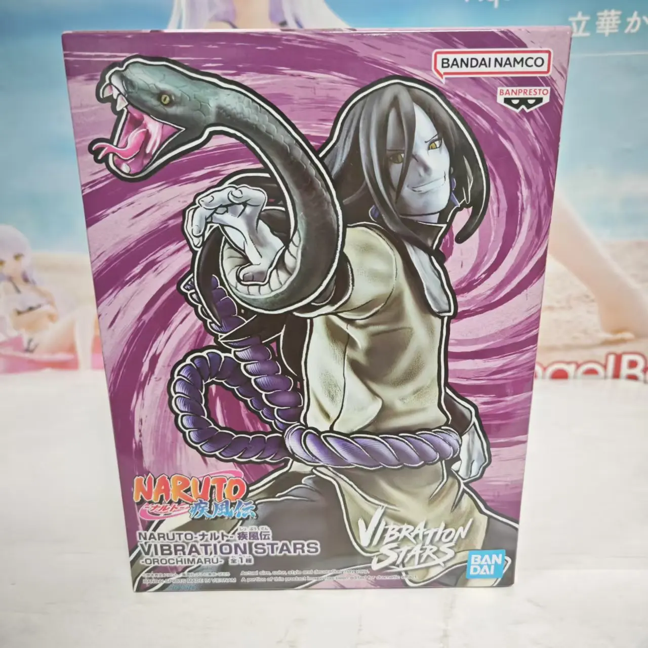 Bandai Original NARUTO VIBRATION STARS Orochimaru PVC Anime Action Figure BANPRESTO Desktop Figurine Doll Model Toys Christmas