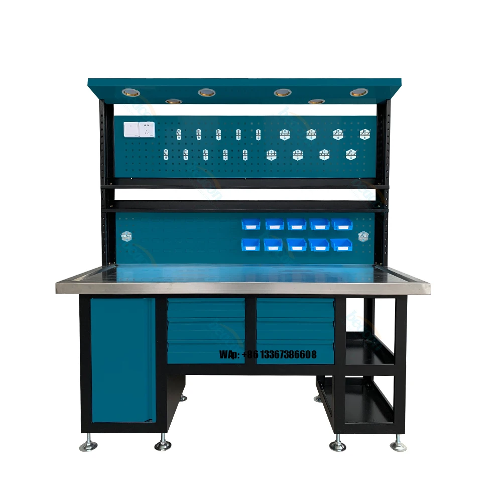 Workbench Garage Work Benches Workshop Table Workbench Table Assembly Table and Combined Tool Cabinets With Drawers