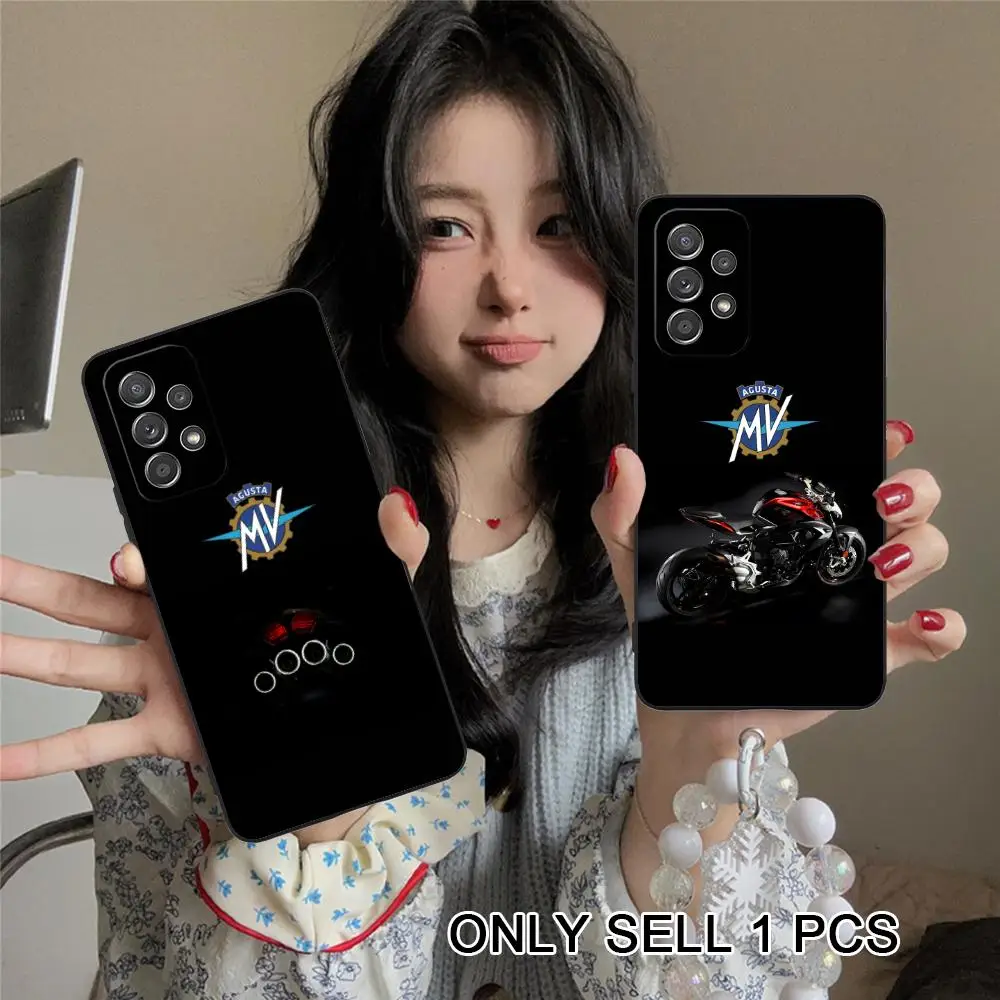 Motorcycle A-Agustas Phone Case for Samsung Galaxy A56 55 54 53 52 51 36 35 34 23 16 15 5G Soft TPU Shockproof Cover