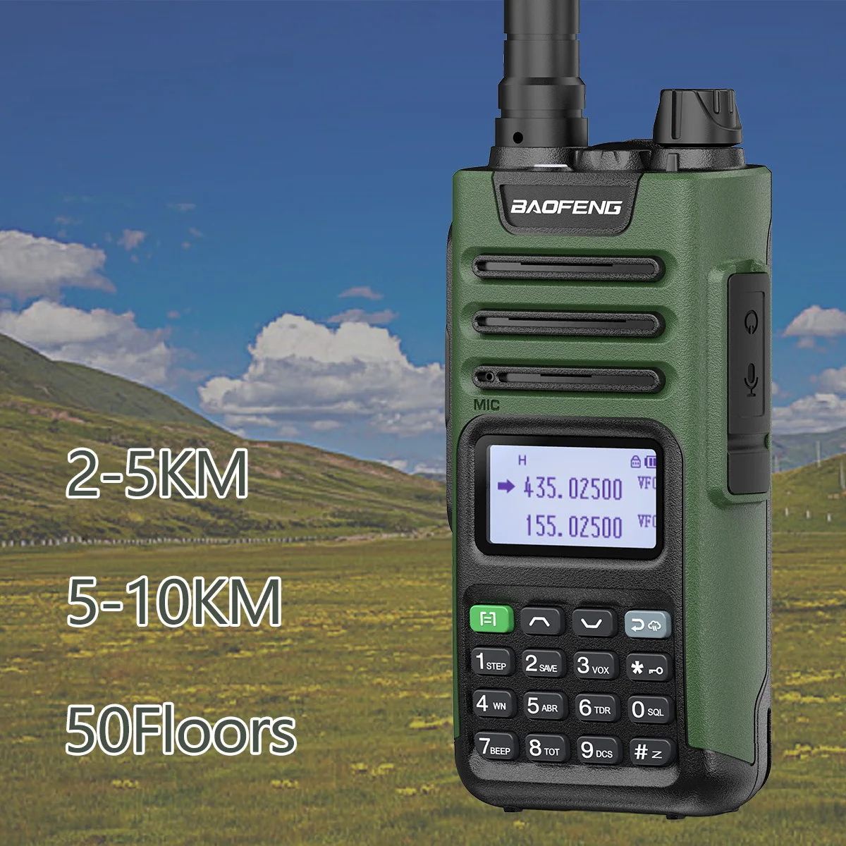 Baofeng UV-13 PRO مكافحة سقوط لاسلكي تخاطب الأشعة فوق البنفسجية قطعة مزدوجة المحمولة لمسافات طويلة نوع-C شحن مباشر الاتصال الداخلي الصيد في الهواء الطلق