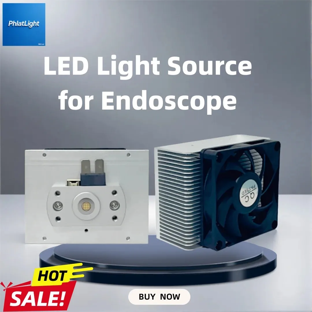 Endoscopy Cold LED Light Source with PhlatLight LED with High CRI, Ultra Bright, Wide Application for Medical/Industrial Use
