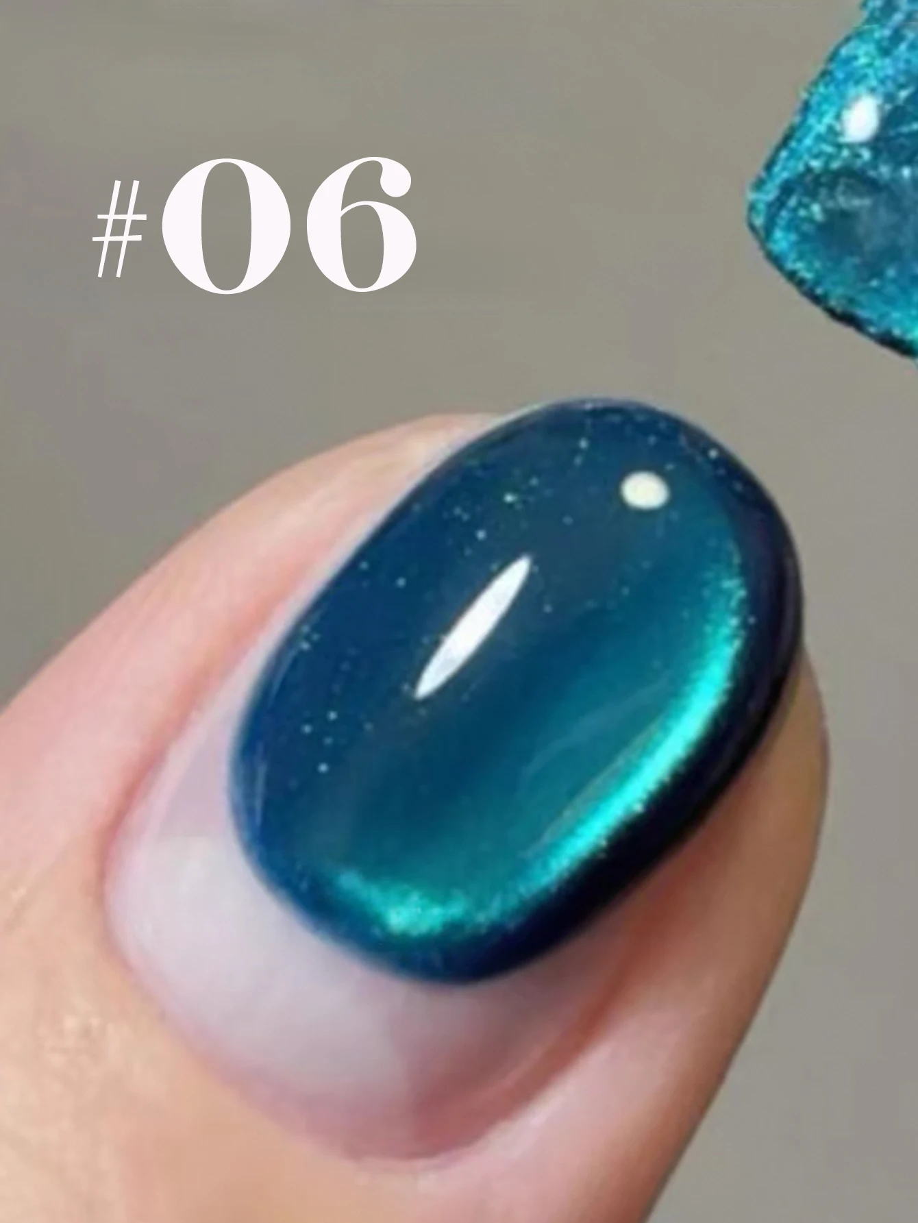 1pcs WS Autumn Winter Green Pi - Nail Art Cat Eye Pink recension och pris