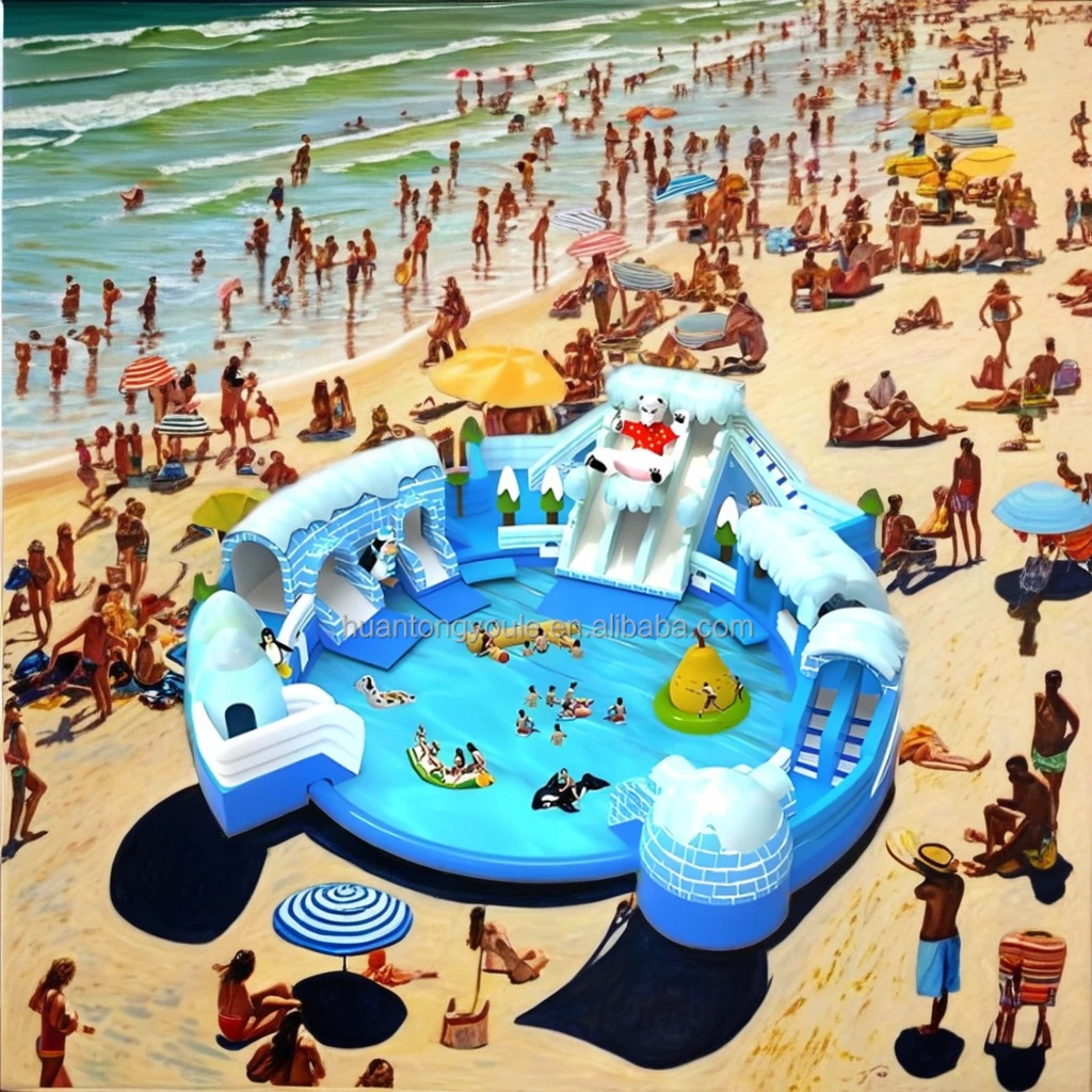 

Inflatable Water Park For Kids And Adults Ice Snow Water Amusement Park