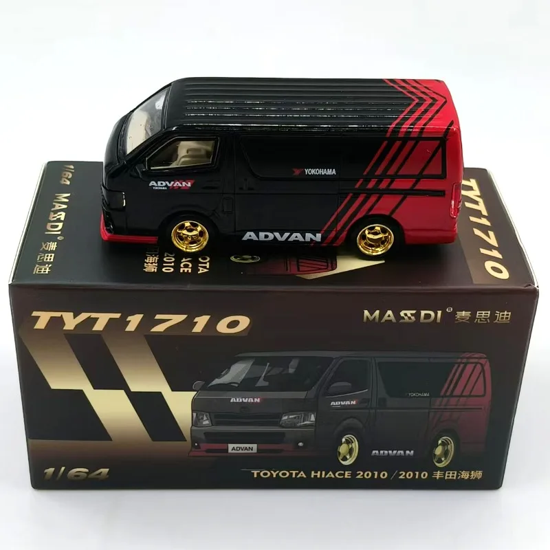 MASDI 1:64 Toyota Hiace - Casted realistic static alloy car model. Boys' festival gift toy collection piece.