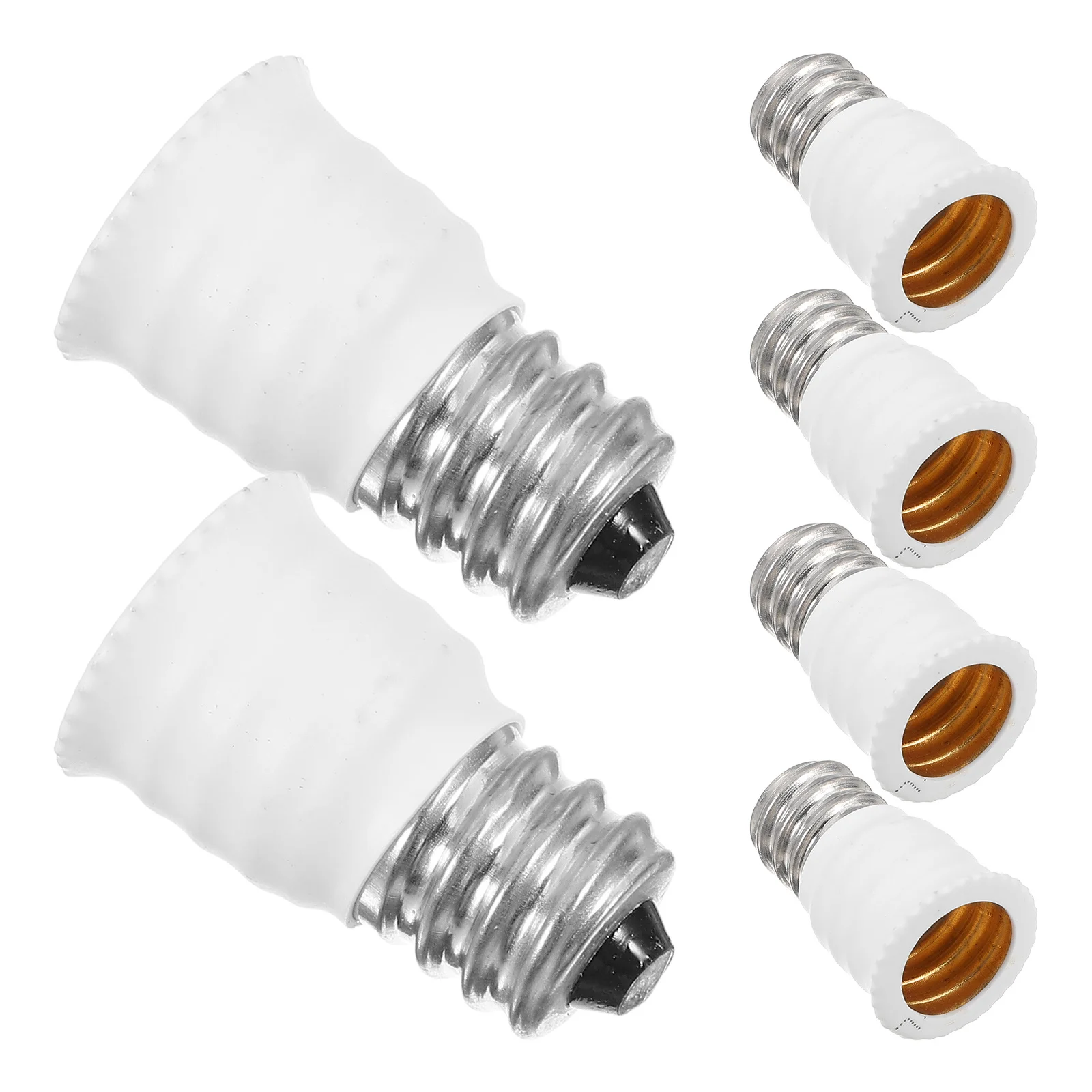 

6Pcs E12 to E14 Socket Converter Bulb Adapter for Lamp Base Replacement Universal Fit for Various Lighting Fixtures