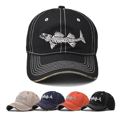 Baseball Cap Snapback Hat Sun hat Spring Autumn baseball cap Outdoor Sport cap fishbone embroidery Hip Hop Fitted Cap