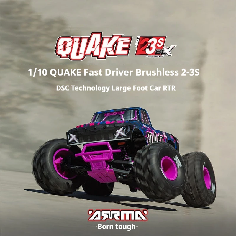 

ARRMA 1/10 QUAKE Quik Пульт дистанционного управления Электрический задний привод Бесщеточный 2-3S DSC Внедорожник RTR