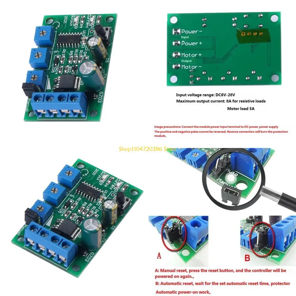 

Усовершенствованное устройство защиты от перегрузки по току K0EA для двигателей 6 В, 12 В, 24 В, 10 А с отключением перегрузки