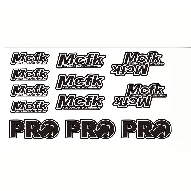 1 Set MCFK Bike Decals – For Seatpost, Handlebar, Fork – Scratch Guard & Custom Style for Road Bikes & More view 4