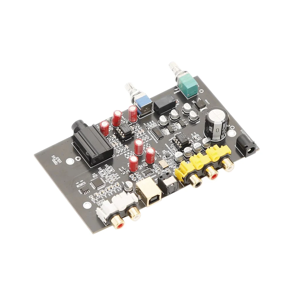 Digital ES9038Q2M Hifi DAC Decoder Rectifier Amplifier Board USB Audio JRC5532 3900UF/16V 96KHZ Coaxial Optical Output RCA