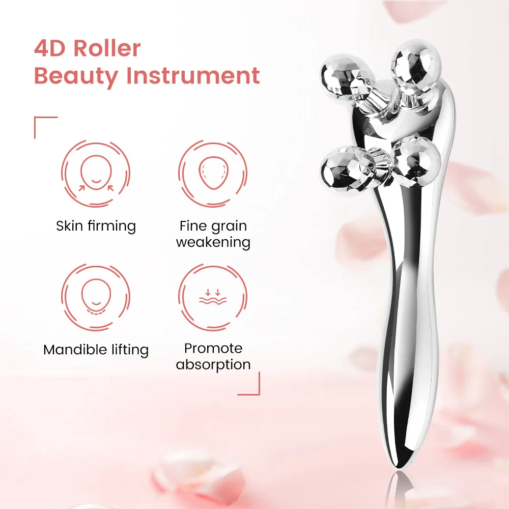 Face lifting 4D Roller Massager 360 Rotate Face Full Body Shape Massage Facial Lifting Wrinkle Remover Relaxation Skin Care