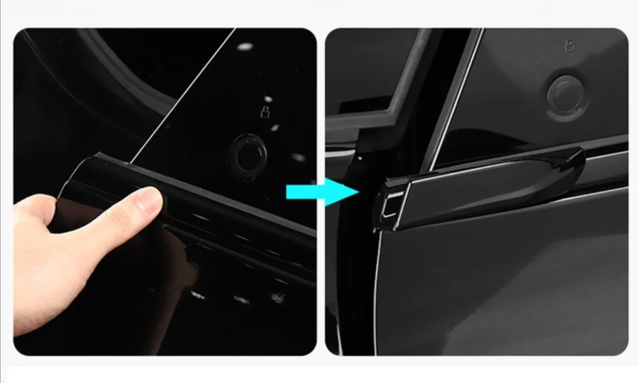 2PCS Rear Door Handle for Ford Mustang Mach-E Protective Cover Sticker Convenient Decorative Original Modification Accessories