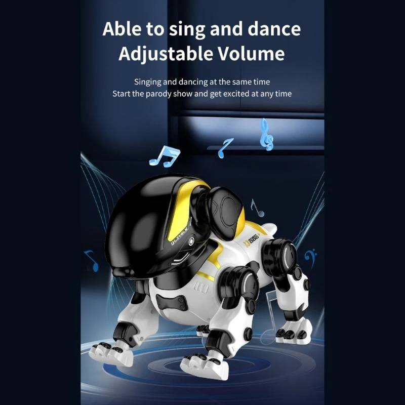 Y4QA Voice Activated Interactive Robot Dog met programmeerbare stuntmodi afstandsbediening voor kinderen