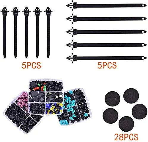 10 PCS C0011 723PCS Car Auto Plastic Retainer Clips Plastic Rivets Screw Panel Push Fastener and Car Door Clips Kit