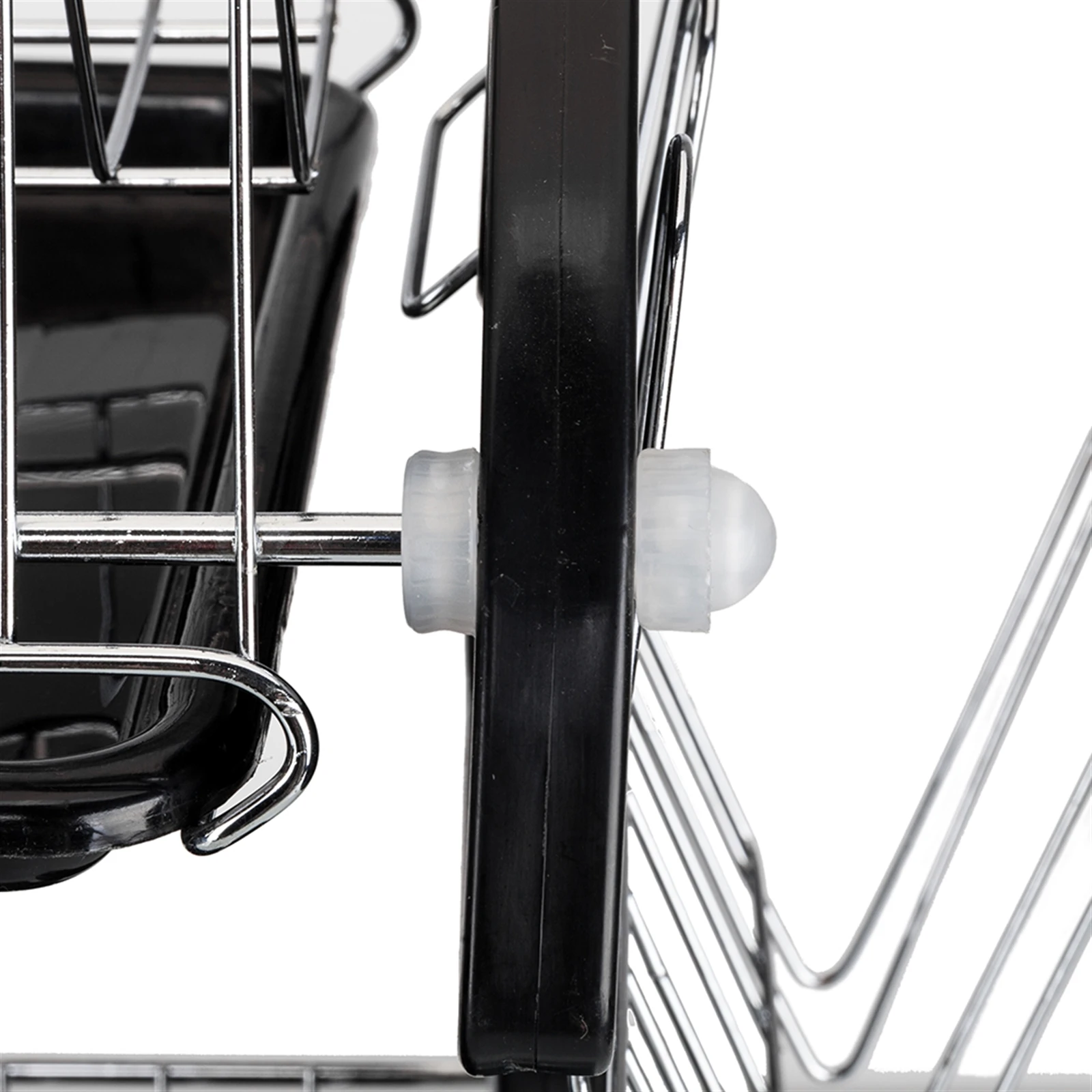 Ciotole, piatti, bacchette e cucchiai multifunzionali a doppio strato, ripiano scolapiatti nero