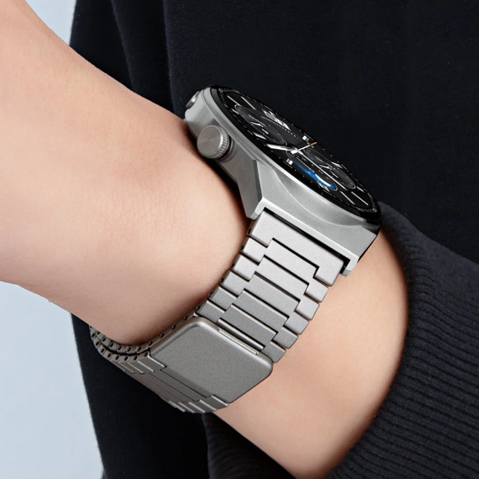 22mm Strap For Samsung Galaxy Watch 9 8 Classic 40/44/46mm Ultra 2 1 2026 47mm Garmin Bamboo Stainless Steel Magnetic Watch Band