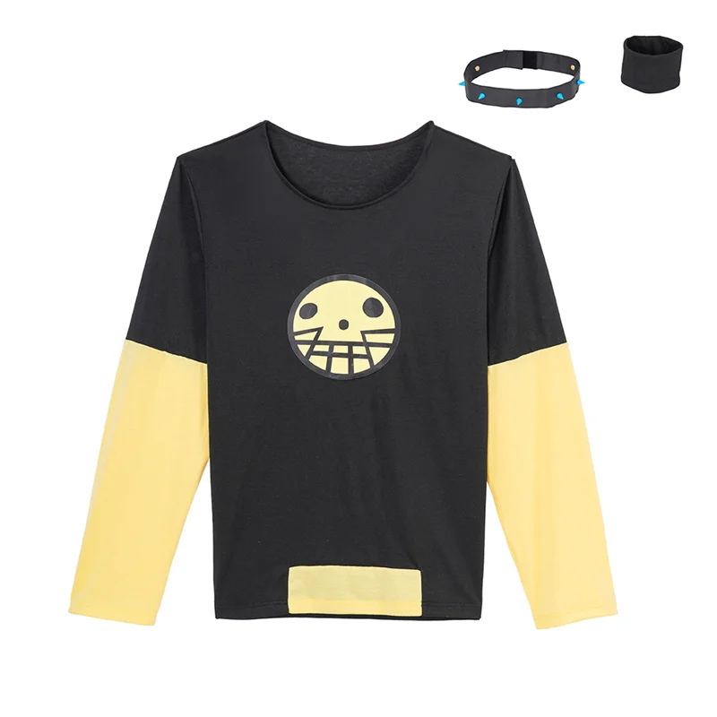 Total Drama Duncan Cosplay Costume Casual Long Sleeve Shirt with Neckwear  Halloween Carnival Outfits