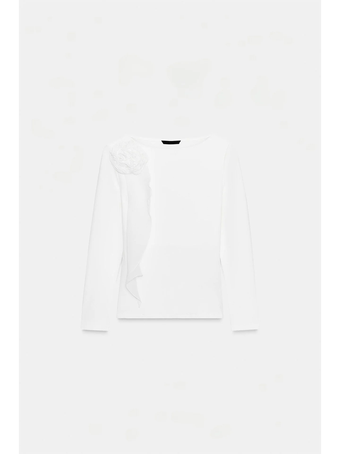 

Весна 2026, уникальная модная женская футболка Long Sve с 3D цветочным дизайном, утягивающий универсальный повседневный круглый топ Ne