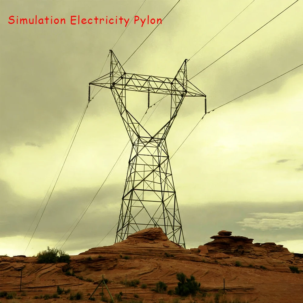 

Miniature Electricity Pylon Electrical Tower Model Simulation ABS Plastic Construction For DIY Modeling/Landscape/Diorama 1pc