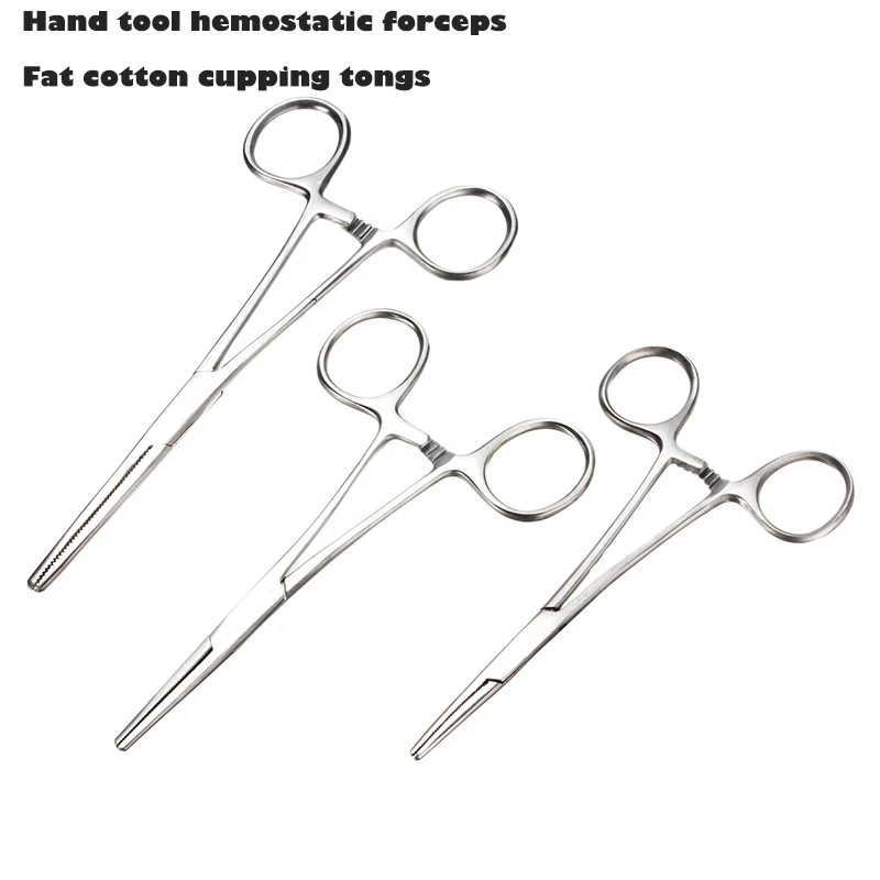 Imagem -03 - Justinlau-ferramenta Mão Fórceps Hemostático Fat Cotton Cupping Alicate Pet Hairpin Ferramenta de Depilação Curvo e Ponta Reta 1220cm