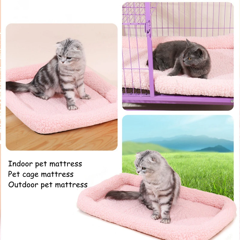 Pet Dog Washable Bed Mat Sleeping Bed Blanket Mattress Non Slip Pet Mat， Dog Cushion Pet Mattress Pet Dog Cat Nest Accessories