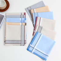 6 Packs of Men's Pure Cotton Handkerchiefs, Gentleman's Suit Decoration Flap Pocket Pants Squares, Wedding Season Groom's Wedding Souvenirs, Napkins