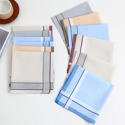 6 Packs of Men's Pure Cotton Handkerchiefs, Gentleman's Suit Decoration Flap Pocket Pants Squares, Wedding Season Groom's Wedding Souvenirs, Napkins
