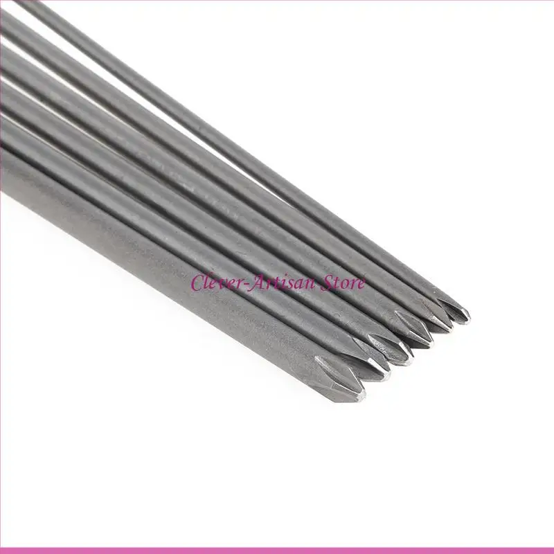 E06b 6pcs/set 1/4 Shank 150mm Steel للعبور للبراغي الرأس