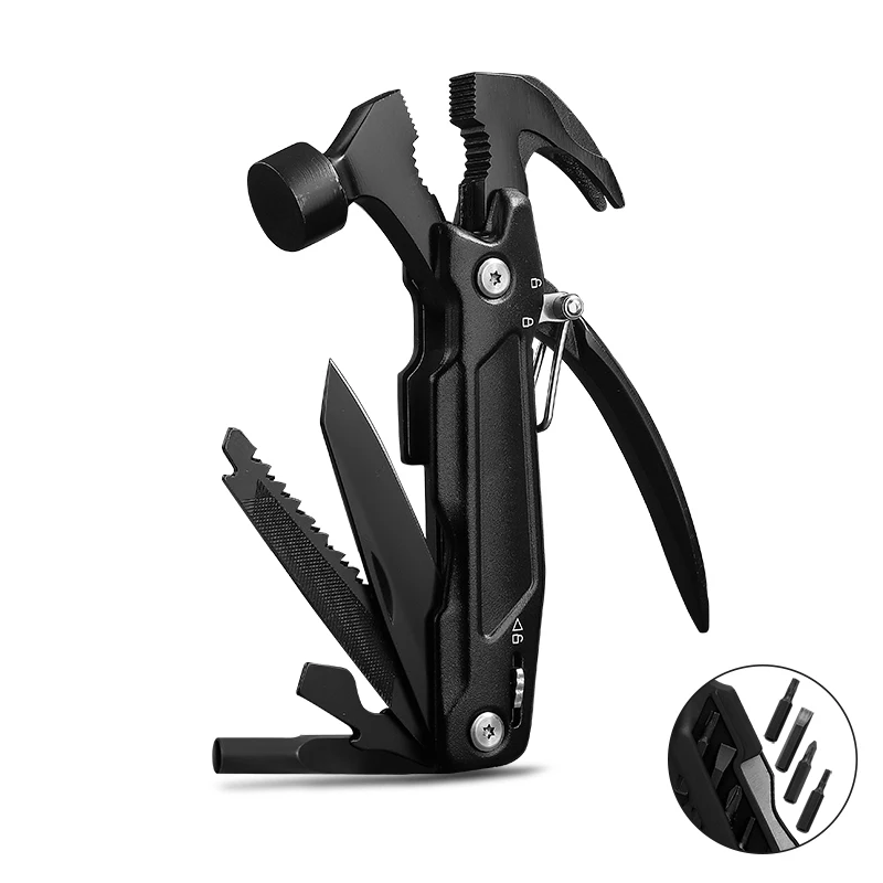 Maarten 12 in 1 Multitool Hammer for Men Husband Grandpa Gifts for Boyfriend Cool Gadgets Camping Stuff Survival Tool