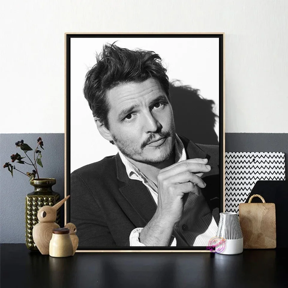 

Pedro Pascal Poster Wall Decor Star Canvas Art Silk Prints For Cafe Dormitory Gril Room Decoration Painting Gift