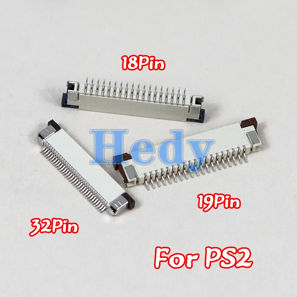 100 قطعة 18Pin 19Pin 32Pin زر فيلم المقبس ل بلاي ستيشن 2 PS2 تحكم فتحة ل PS2 18 دبوس 19 دبوس 32 دبوس أسود أبيض