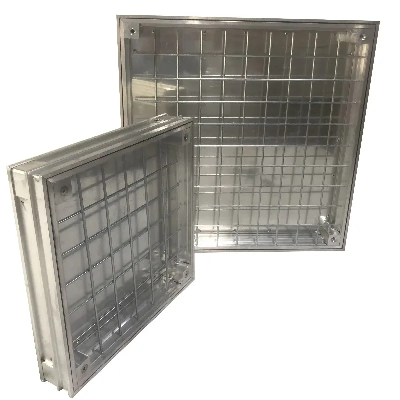 Stainless Steel/Aluminum Manhole Cover with Triple Rubber Seal Anti-gas Odor and Waterproof with Lift Key