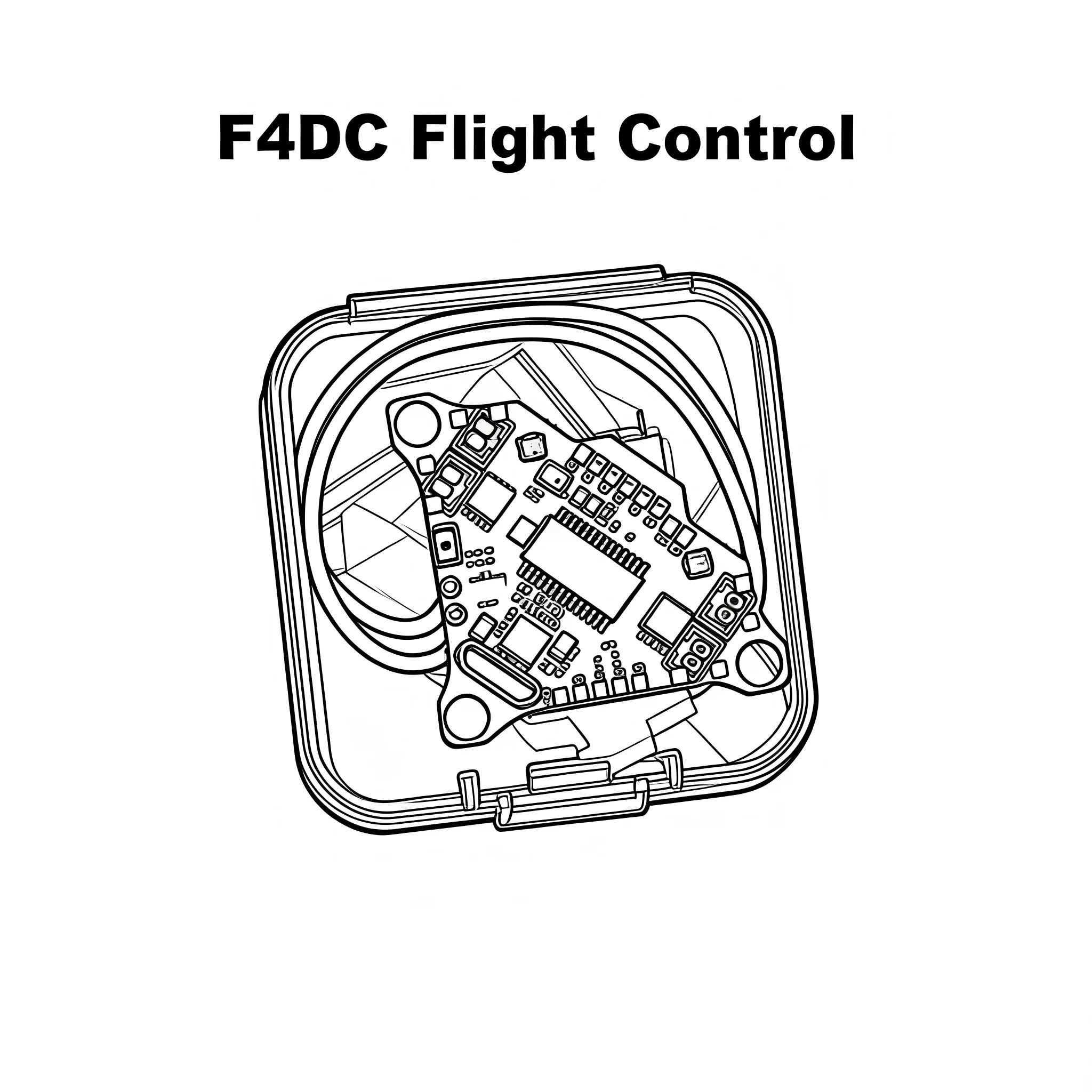 F4DC F4 Flight Control  Brushing Motor  INAV Betaflight Board Barometer  Quadcopter RC Drone FPV Racing